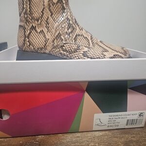 Katy Perry Collections Snakeskin Combat Boots